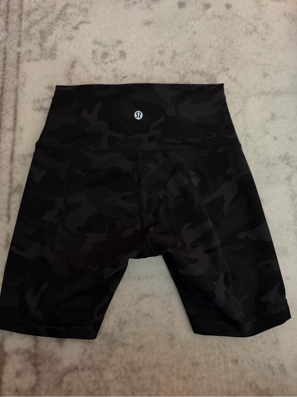 lululemon Black Camo Athletic Shorts